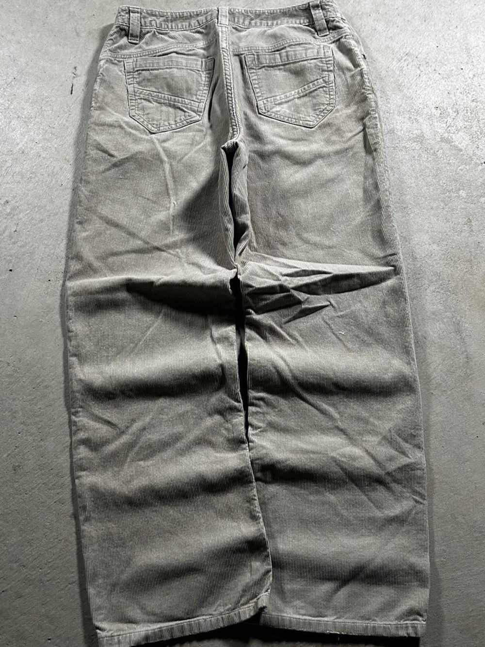 Tony Hawk Men's Light Gray Corduroy Pants - Straight Leg